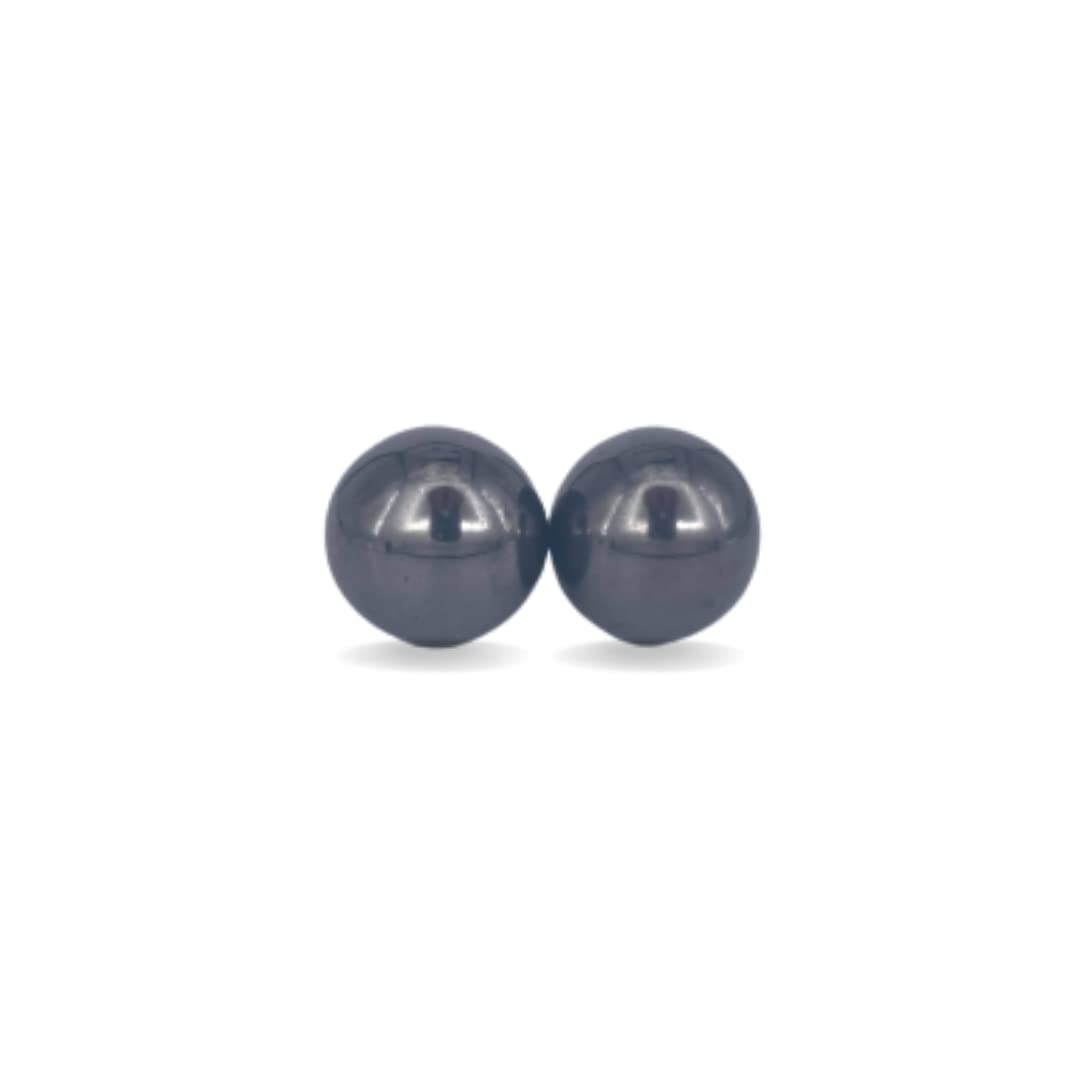 Hematita Pulsera Elástica p/Hombre en Rectángulo y Esfera