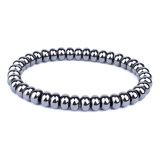 Hematita Pulsera Elástica esfera 4, 6, 8 y 10 mm